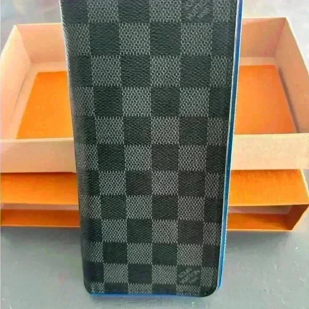 LOUIS VUITTON Damier Graphite Blue Vasco Zippy Wallet- full inclusion - box. Bag - Picture 6 of 16